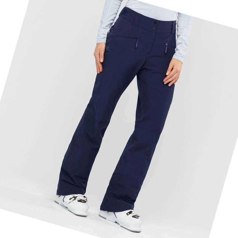 Pantalones De Esquí Salomon EDGE Mujer Azules | MX 2330ILH